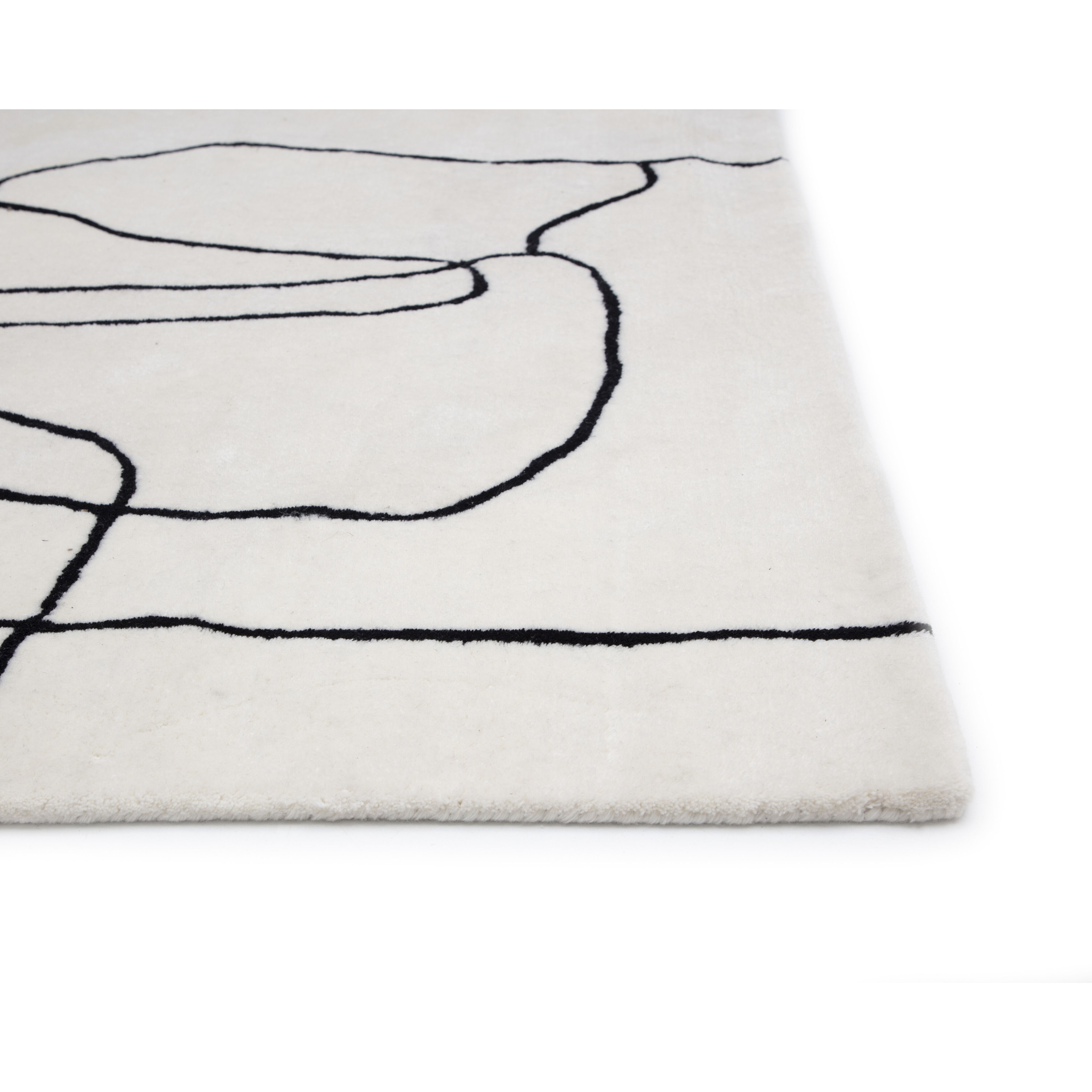 Tilda 144 X 108 inch Ivory / Charcoal Indoor Hand-Tufted Rug